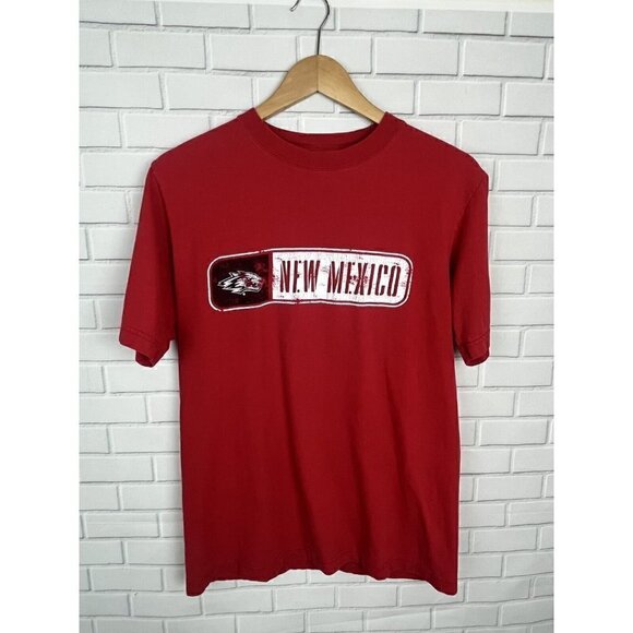 NCAA by KA Inc. Red UNM University Lobos New Mexico T Shirt Tee Top Men's Small - Picture 10 of 12